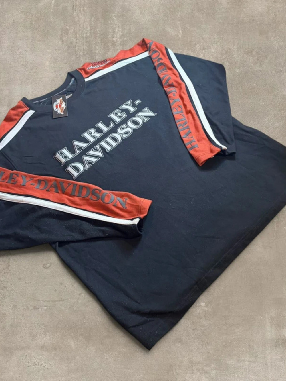 NWT Harley Davidson 105th Anniversary Shirt Mens 2XL Long Sleeve Jersey Biker